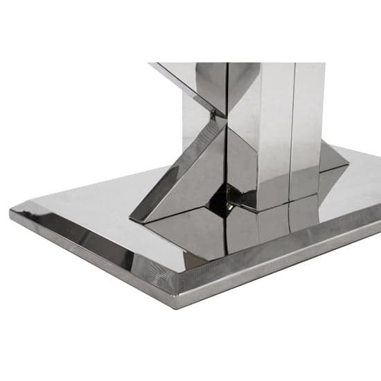 Tram Grey Marble Coffee Table With Stainless Steel Base_2