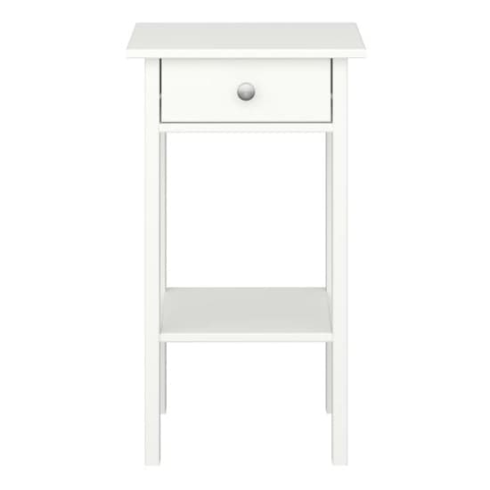 Trams Wooden Bedside Cabinet With 1 Drawer In Off White_2