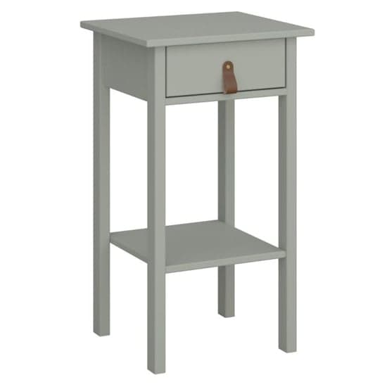 Trams Wooden Bedside Cabinet Tall With 1 Drawer In Olive_1