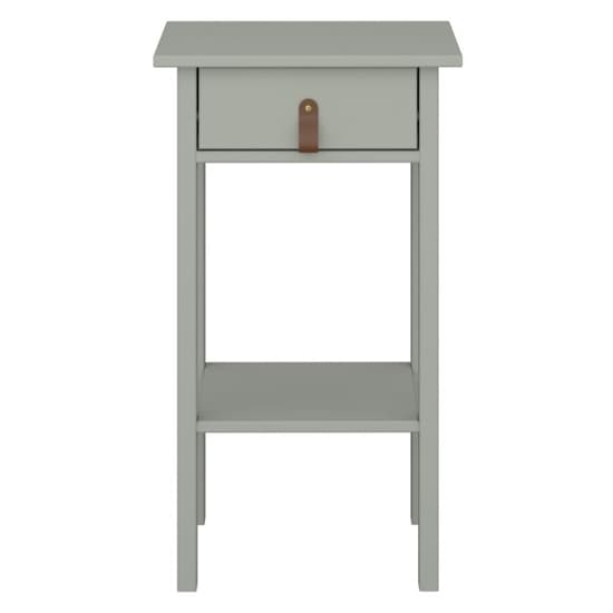Trams Wooden Bedside Cabinet Tall With 1 Drawer In Olive_3