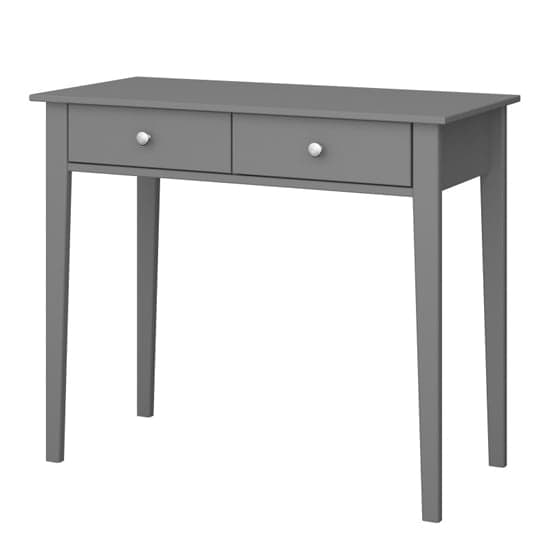 Trams Wooden Laptop Desk With 2 Drawers In Grey_3