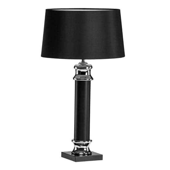 Trento Fabric Shade Table Lamp In Black_2