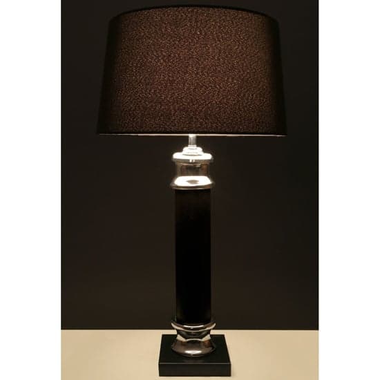 Trento Fabric Shade Table Lamp In Black_1