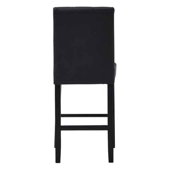 Trento Upholstered Faux Leather Bar Chair In Black Furniture in Fashion