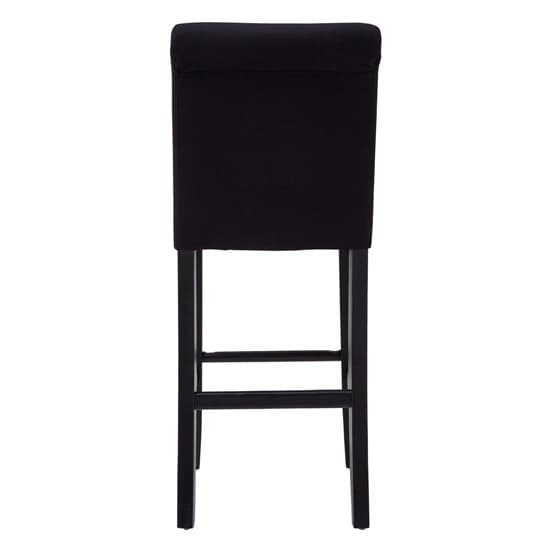 Trento Upholstered Lined Fabric Bar Chair In Black_4