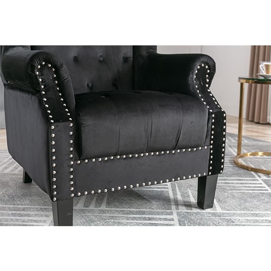 Trento Tall Upholstered Velvet Porter Chair In Black_14