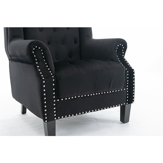 Trento Tall Upholstered Velvet Porter Chair In Black_19