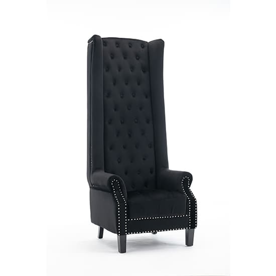 Trento Tall Upholstered Velvet Porter Chair In Black_6