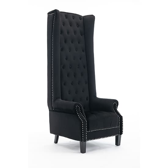 Trento Tall Upholstered Velvet Porter Chair In Black_8