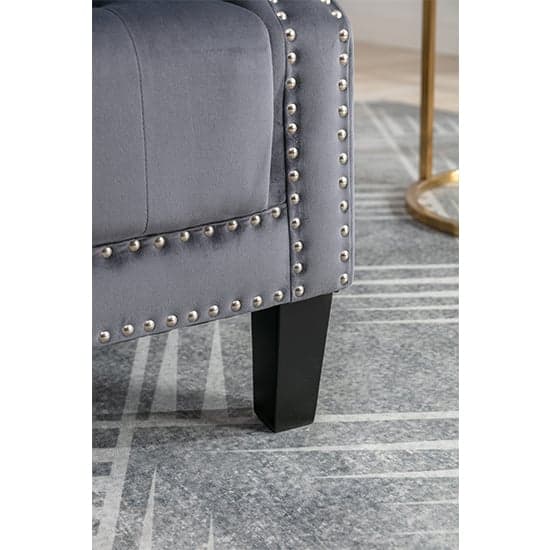 Trento Tall Upholstered Velvet Porter Chair In Grey_14