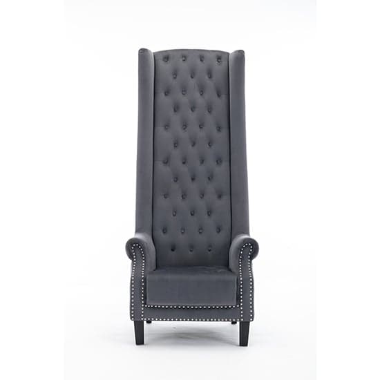 Trento Tall Upholstered Velvet Porter Chair In Grey_7