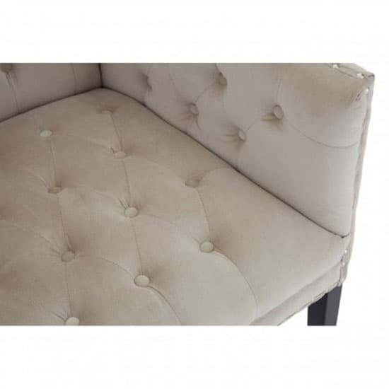 Trento Upholstered Velvet 2 Seater Sofa In Light Camel_5
