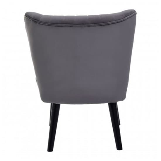 Trento Upholstered Velvet Accent Chair In Grey_4