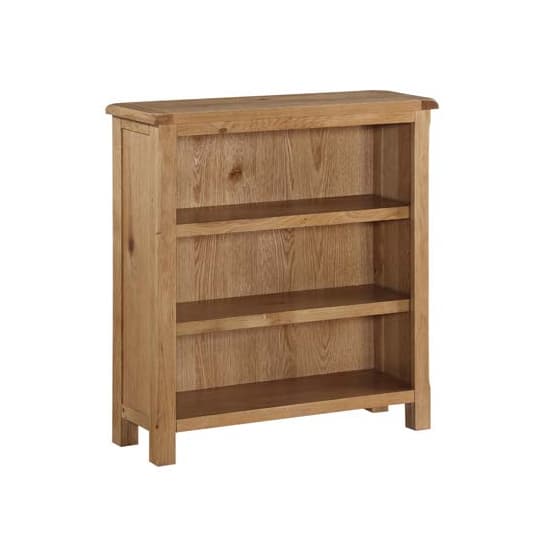Trevino Low Bookcase In Oak With 2 Shelves_2