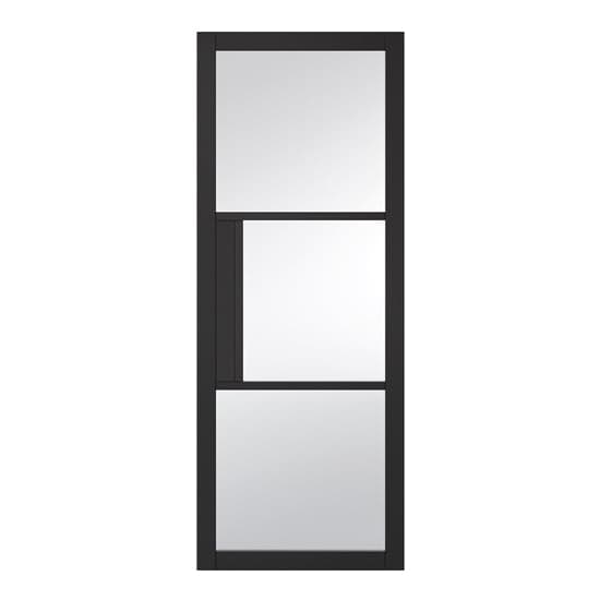 Tribeca Clear Glazed 1981mm x 686mm Internal Door In Black_2