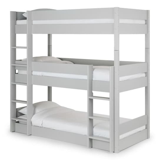 Taigi Wooden Bunk Bed In Dove Grey Furniture in Fashion