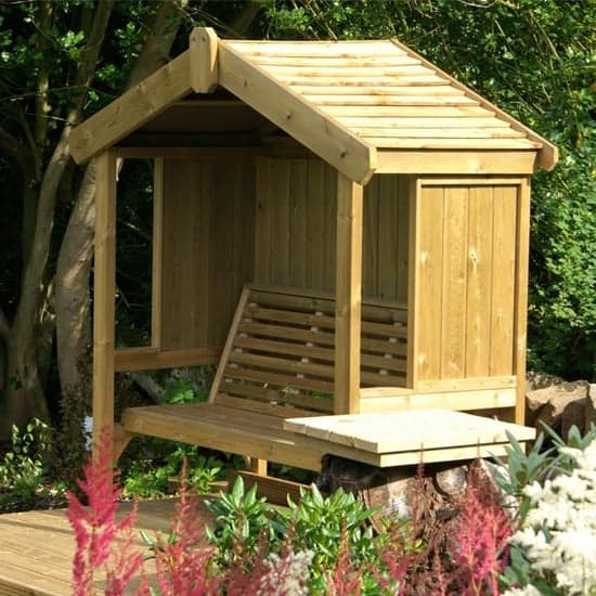 Tromin Wooden Cottage 3 Seater Arbour_2