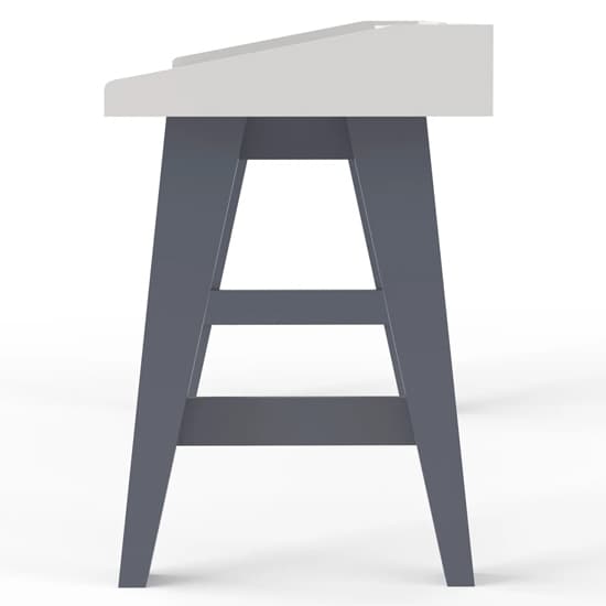 Trouton Faux Marble Top Laptop Desk With Wooden Legs In Grey_4