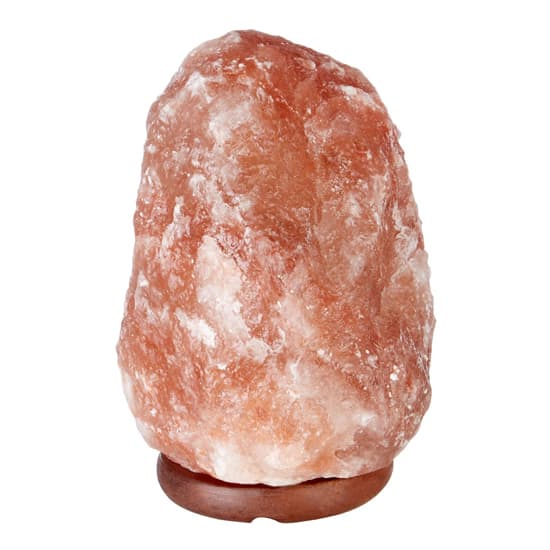 Trox Natural Stone Design Salt Table Lamp In Orange_3
