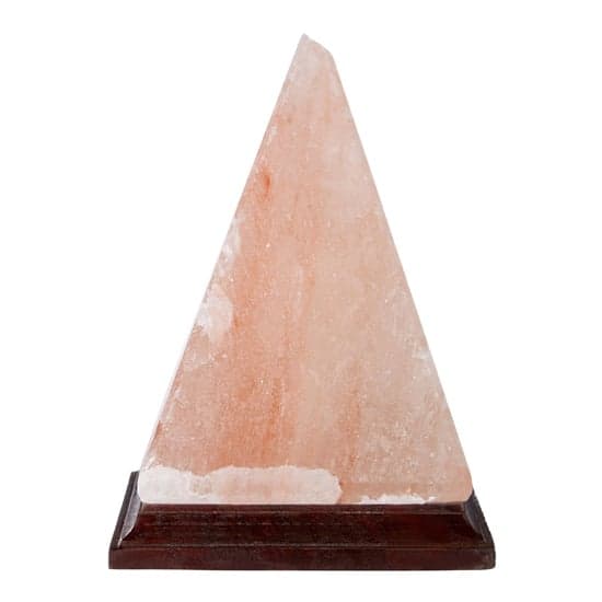 Trox Pyramid Design Salt Table Lamp In Orange_2