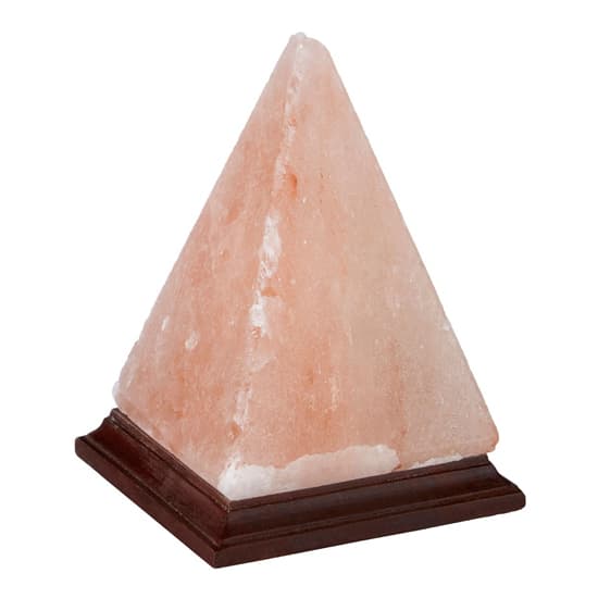 Trox Pyramid Design Salt Table Lamp In Orange_4