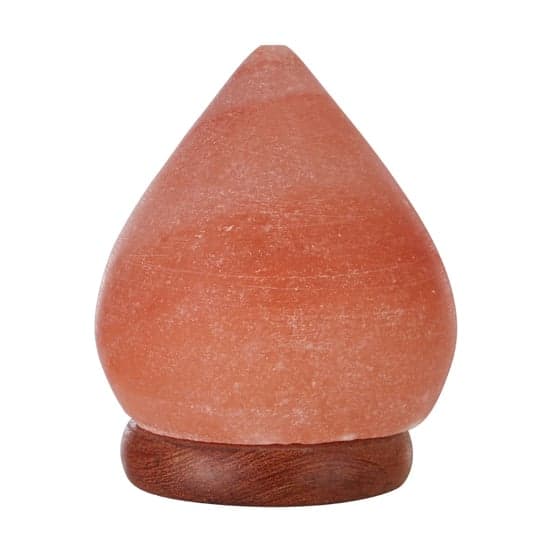 Trox Teardrop Design Salt Table Lamp In Orange_2