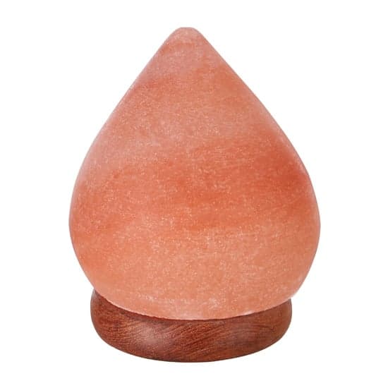 Trox Teardrop Design Salt Table Lamp In Orange_3