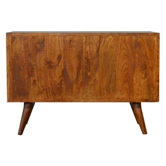 Tufa Wooden Pineapple Carved Sideboard In Chestnut_4