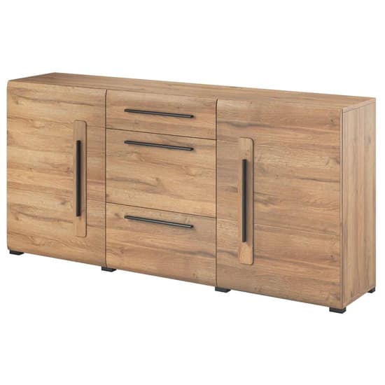 Trail Wooden Sideboard With 2 Doors 3 Drawers In Grandson Oak_2