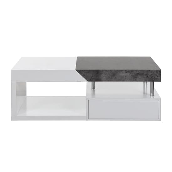Tuna Wooden Storage Coffee Table In White And Concrete Effect_5