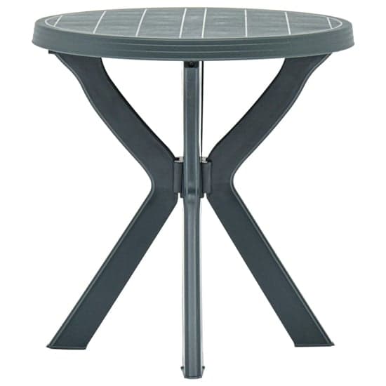 Turlock Round Plastic Bistro Table In Green_3
