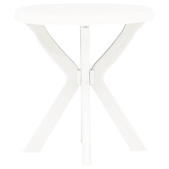 Turlock Round Plastic Bistro Table In White_3