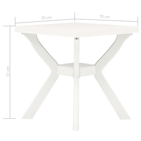 Turlock Square Plastic Bistro Table In White_3