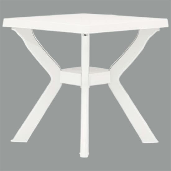 Turlock Square Plastic Bistro Table In White_1