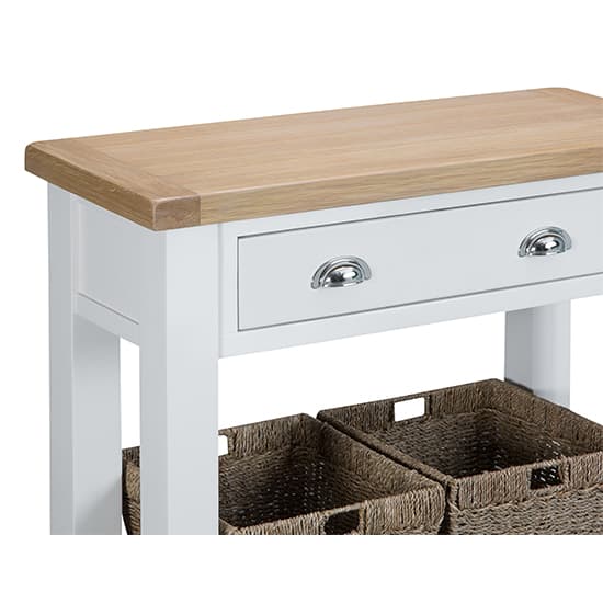 Tyler Wooden 1 Drawer Console Table In White_5