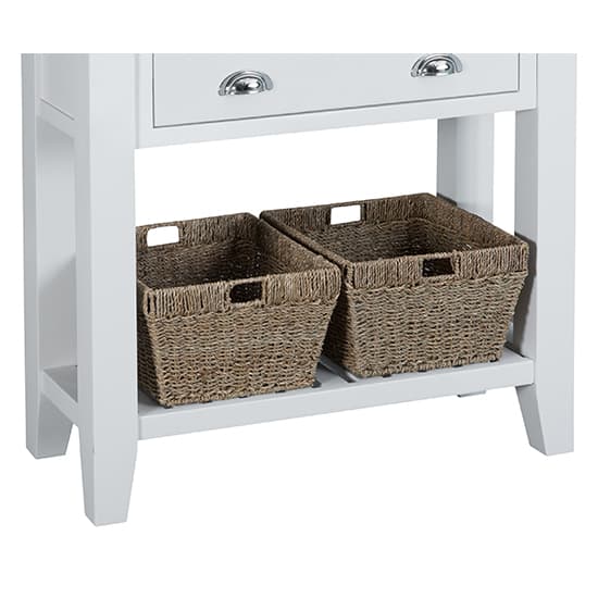 Tyler Wooden 1 Drawer Console Table In White_6