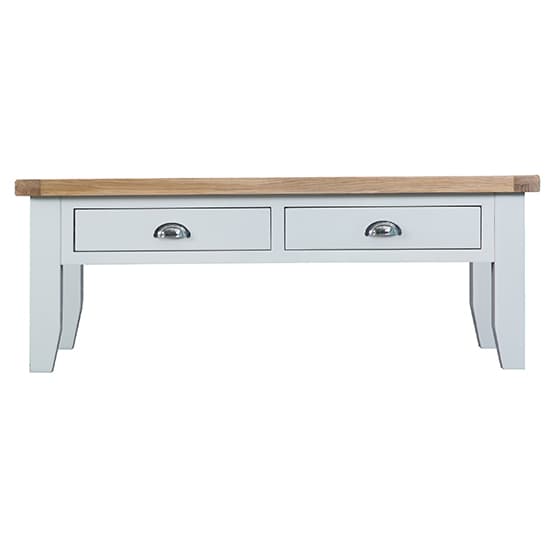 Tyler Wooden 2 Drawers Coffee Table In White With Undershelf_4