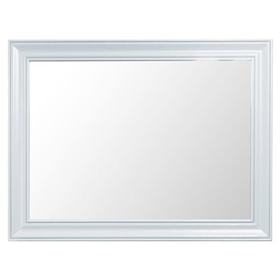 Tyler Large Wall Mirror In White Wooden Frame_2