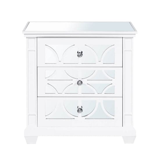 Tyler Mirrored Bedside Cabinet With 3 Drawers In Washed White_2