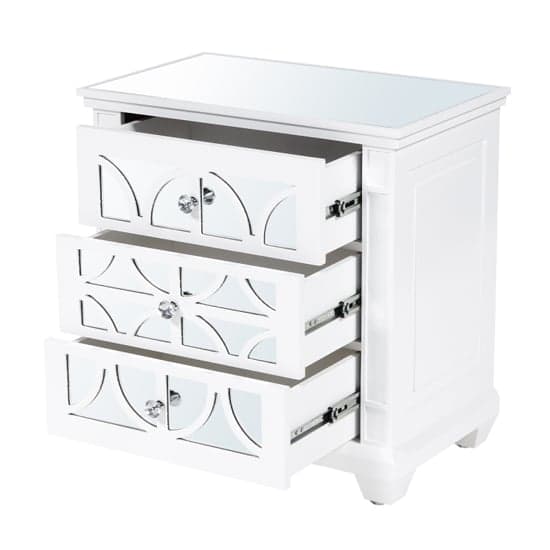 Tyler Mirrored Bedside Cabinet With 3 Drawers In Washed White_3