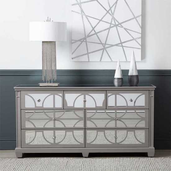 Tyler Mirrored Chest Of 7 Drawers In Grey_7