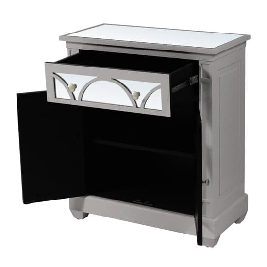 Tyler Mirrored Sideboard With 2 Doors 1 Drawer In Grey_4