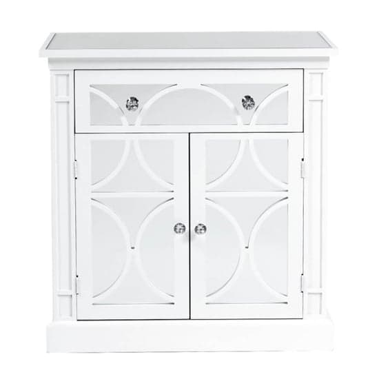 Tyler Mirrored Sideboard With 2 Doors 1 Drawer In Washed White_2