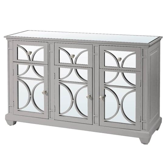 Tyler Mirrored Sideboard With 3 Doors 3 Drawers In Grey_2