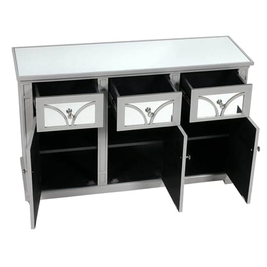 Tyler Mirrored Sideboard With 3 Doors 3 Drawers In Grey_3