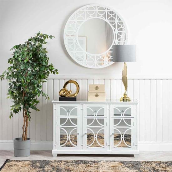 Tyler Mirrored Sideboard With 3 Doors 3 Drawers In Washed White_6