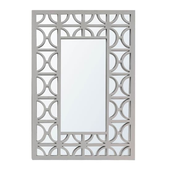 Tyler Wall Mirror Rectangular With Grey Wooden Frame_2