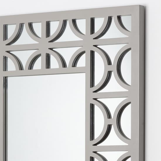 Tyler Wall Mirror Rectangular With Grey Wooden Frame_4