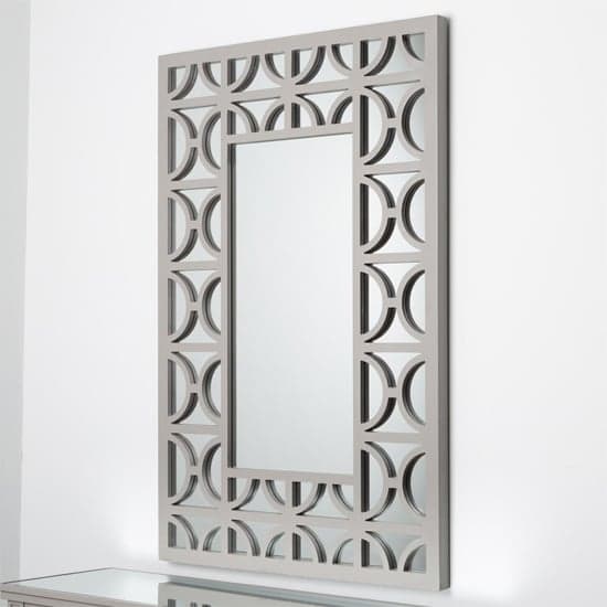 Tyler Wall Mirror Rectangular With Grey Wooden Frame_1