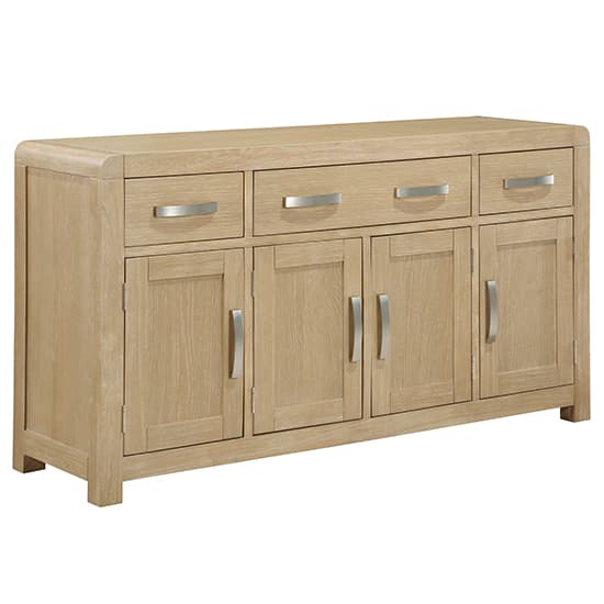Tyler Wooden Sideboard With 4 Doors 3 Drawers In Washed Oak_1
